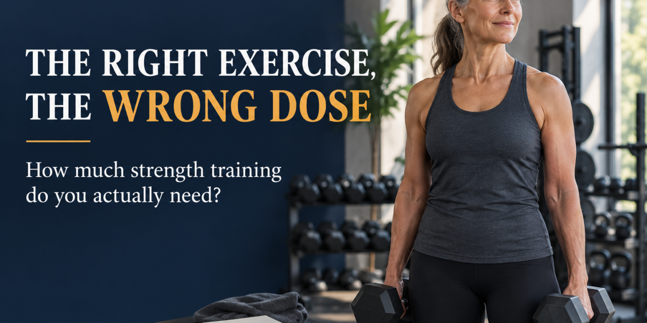 Right Exercise, Wrong Dose